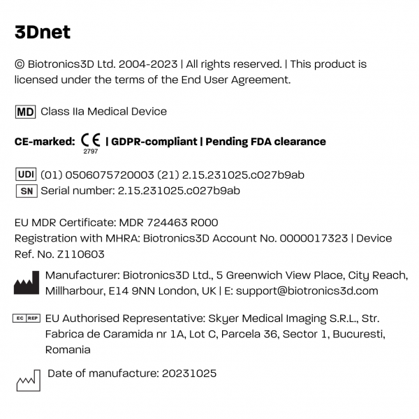 Biotronics 3Dnet Compliance