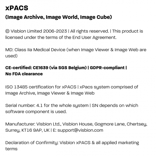 OpenRad Image Cube Compliance